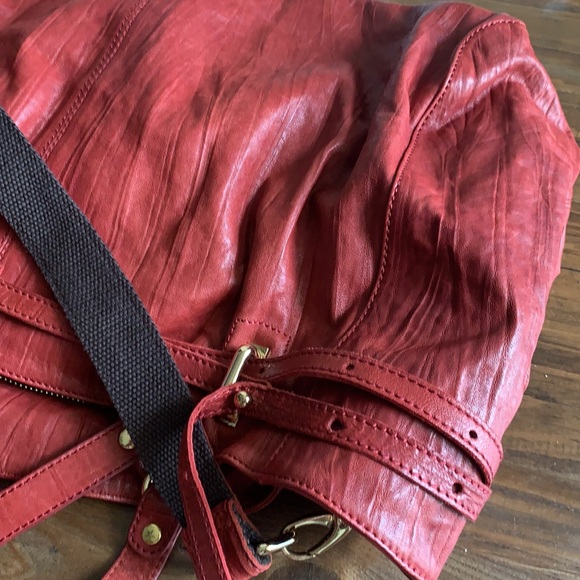 Used Monserrat De Lucca Red Leather Handbag - Picture 13 of 15